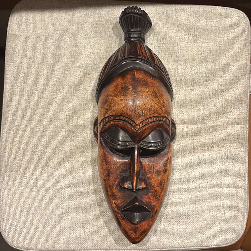 African Wooden Carved Mask - in perfect condition